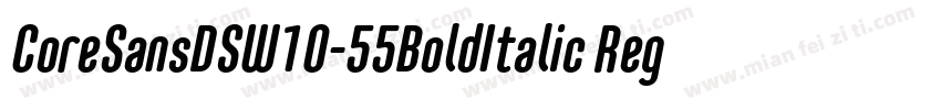 CoreSansDSW10-55BoldItalic Regular字体转换
